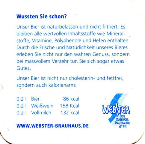 duisburg du-nw webster quad 3b (180-wussten sie schon-blau)